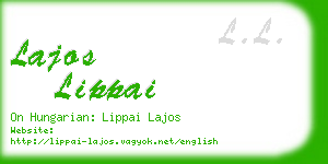 lajos lippai business card